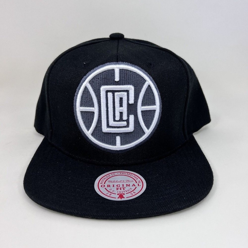 Mitchell & Ness LA Clippers NBA Snapback Hat Black White